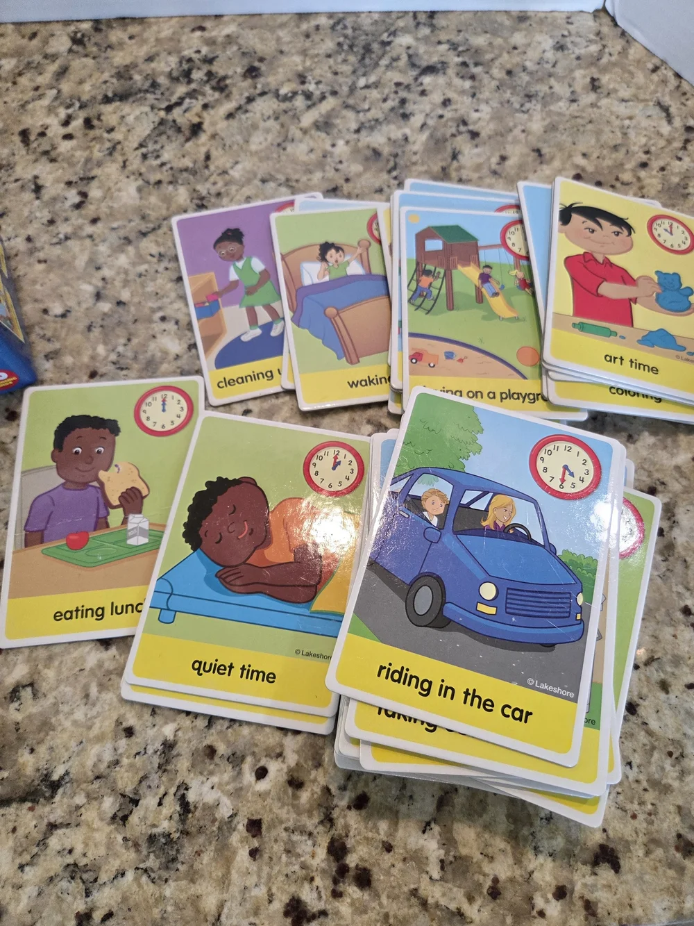 Lakeshore Time Of Day Sequencing Cards Autism Visuals Daily Tasks Educational